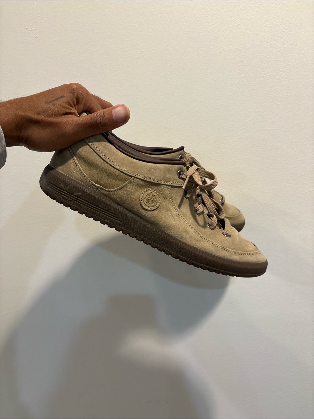 Men's Adidas Casual Suede Sneakers in Tan